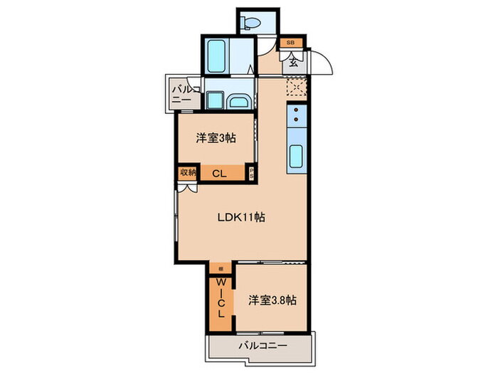 鹿児島県鹿児島市谷山中央１ 谷山駅 2LDK マンション 賃貸物件詳細