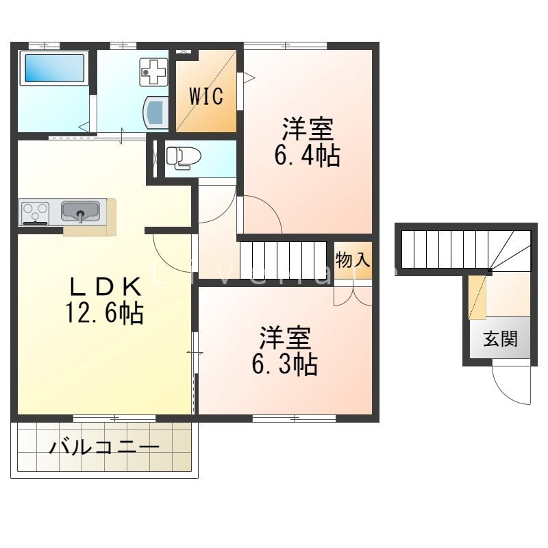 兵庫県神戸市西区南別府３ 明石駅 2LDK アパート 賃貸物件詳細