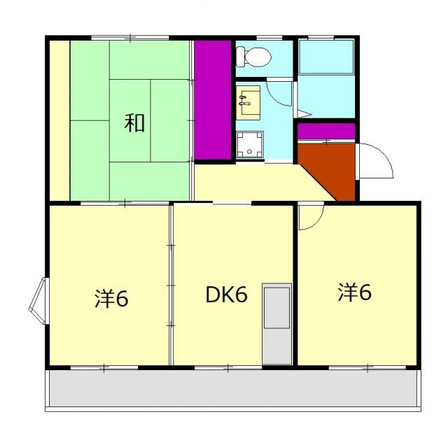 グリーンパレス 3階 3DK 賃貸物件詳細