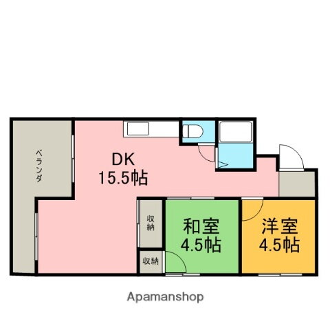 上飯田コーポラス 6階 2LDK 賃貸物件詳細