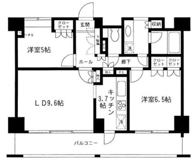 幕張ベイタウンマリンフォート 4階 2LDK 賃貸物件詳細