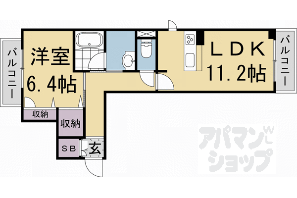 京都府京都市下京区中堂寺薮ノ内町 丹波口駅 1LDK マンション 賃貸物件詳細