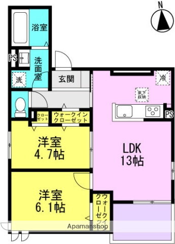 兵庫県尼崎市南武庫之荘３ 武庫之荘駅 2LDK アパート 賃貸物件詳細