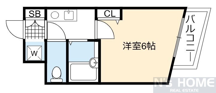 シャトー京橋 5階 1K 賃貸物件詳細