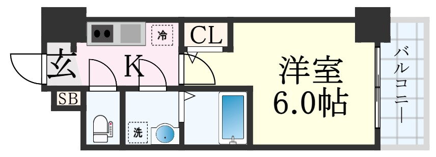 兵庫県神戸市中央区楠町３ 神戸駅 1K マンション 賃貸物件詳細