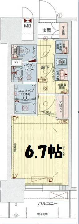 大阪府大阪市西区九条２ 九条駅 1K マンション 賃貸物件詳細