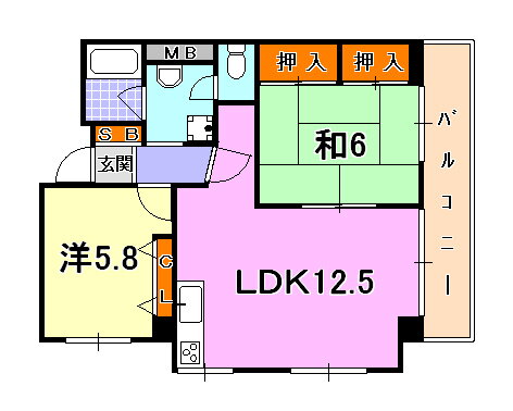 センターヒル岡本 7階 2LDK 賃貸物件詳細