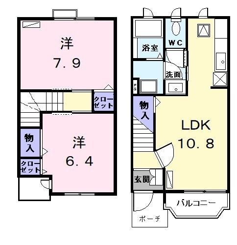 愛知県あま市木田申尾 木田駅 2LDK アパート 賃貸物件詳細