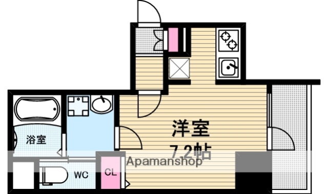 大阪府大阪市中央区南新町２ 谷町四丁目駅 1K マンション 賃貸物件詳細