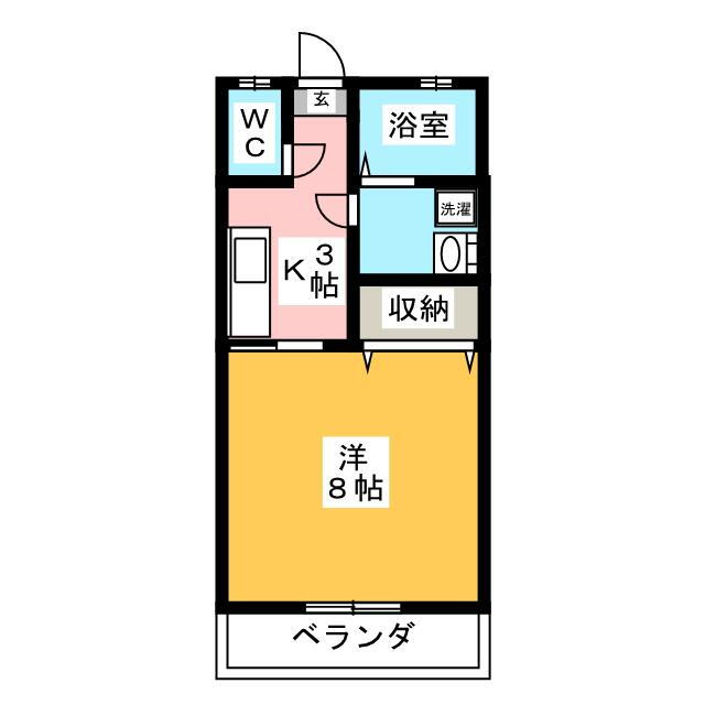 群馬県高崎市上並榎町 北高崎駅 1K アパート 賃貸物件詳細