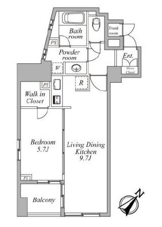 東京都港区六本木２ 六本木一丁目駅 1LDK マンション 賃貸物件詳細