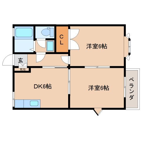 奈良県五條市二見７ 大和二見駅 2DK アパート 賃貸物件詳細