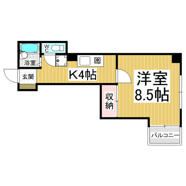 長野県長野市南千歳２ 長野駅 1K マンション 賃貸物件詳細