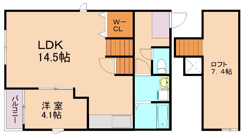 福岡県福岡市博多区諸岡４ 笹原駅 1LDK アパート 賃貸物件詳細