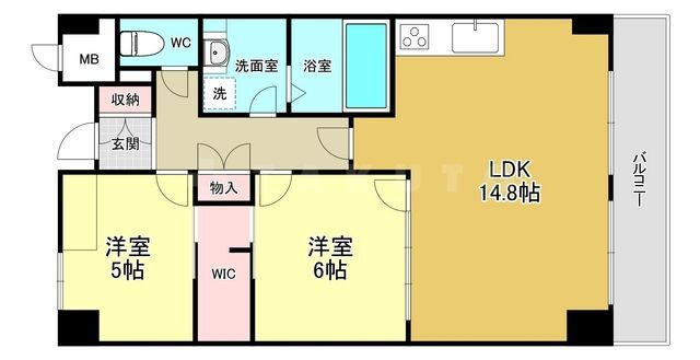 グリーンヒル 4階 2LDK 賃貸物件詳細