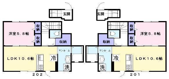 カノン２ 2階 1LDK 賃貸物件詳細