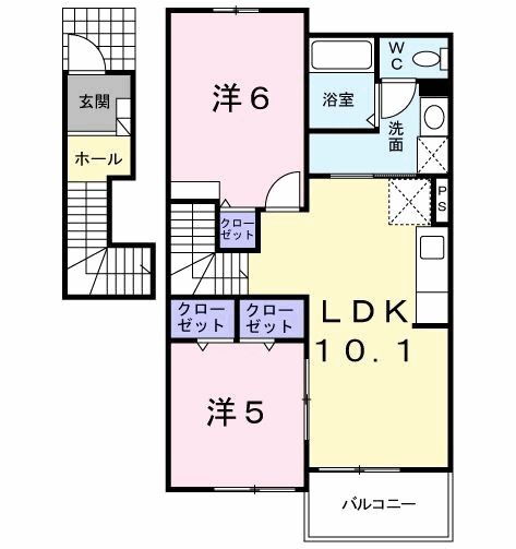 福岡県行橋市西泉３ 美夜古泉駅 2LDK アパート 賃貸物件詳細
