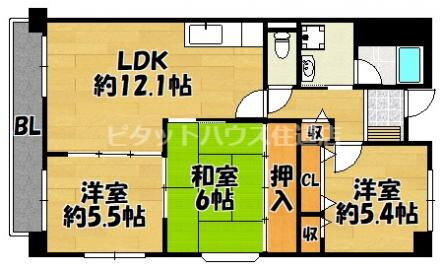 大阪府門真市桑才町 門真南駅 3LDK マンション 賃貸物件詳細
