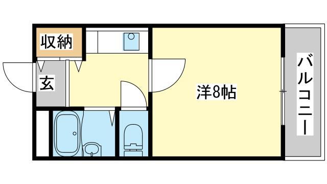 兵庫県姫路市土山４ 山陽姫路駅 1K マンション 賃貸物件詳細