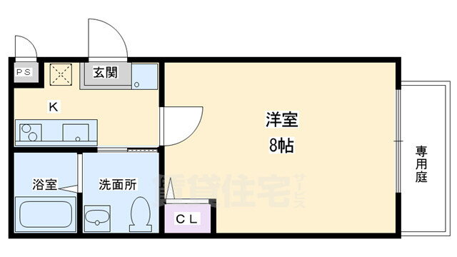 フラッティ堀川高辻 1階 1K 賃貸物件詳細