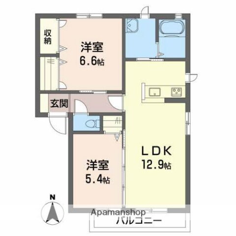 愛媛県松山市南久米町 久米駅 2LDK アパート 賃貸物件詳細
