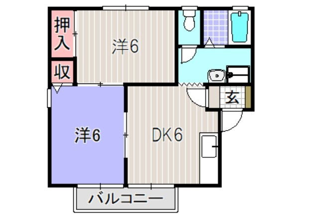 静岡県浜松市中央区大平台４ 2DK アパート 賃貸物件詳細
