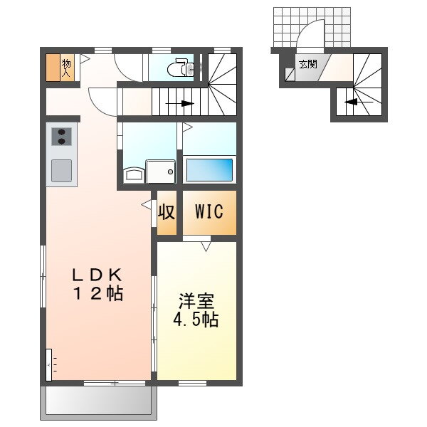 福島県伊達郡桑折町字桑島一 桑折駅 1LDK アパート 賃貸物件詳細