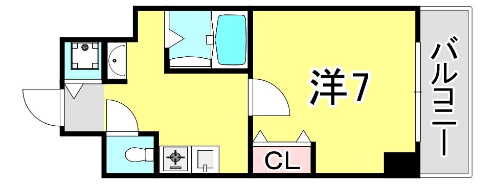 兵庫県神戸市須磨区菊池町１ 板宿駅 1K マンション 賃貸物件詳細