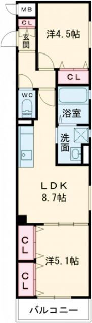 大阪府大東市諸福３ 鴻池新田駅 2LDK アパート 賃貸物件詳細