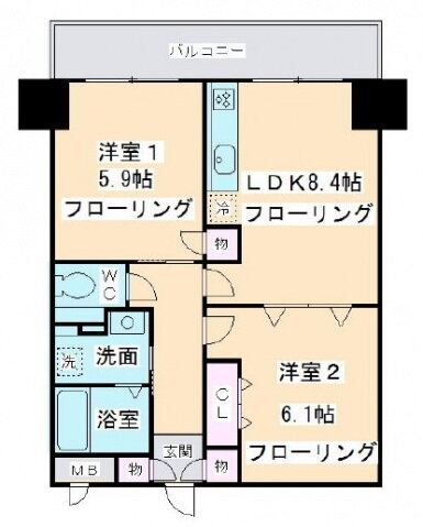 神奈川県川崎市麻生区上麻生５ 柿生駅 2LDK マンション 賃貸物件詳細