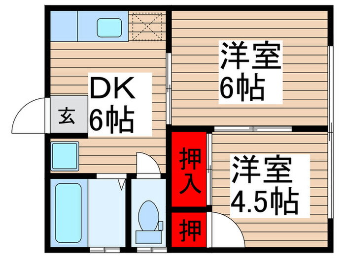千葉県野田市柳沢 愛宕駅 2DK アパート 賃貸物件詳細