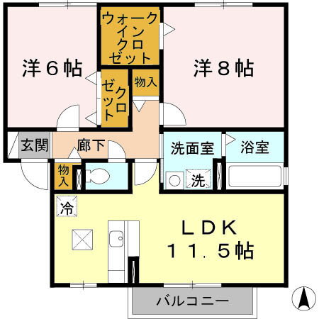 大阪府八尾市荘内町１ 近鉄八尾駅 2LDK アパート 賃貸物件詳細