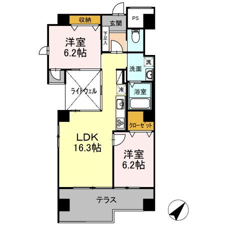 静岡県静岡市葵区長沼南 東静岡駅 2LDK マンション 賃貸物件詳細