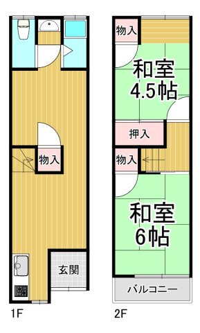 兵庫県尼崎市東園田町８ 園田駅 3K 一戸建て 賃貸物件詳細