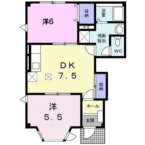 福岡県福岡市東区下原３ 九産大前駅 2DK アパート 賃貸物件詳細