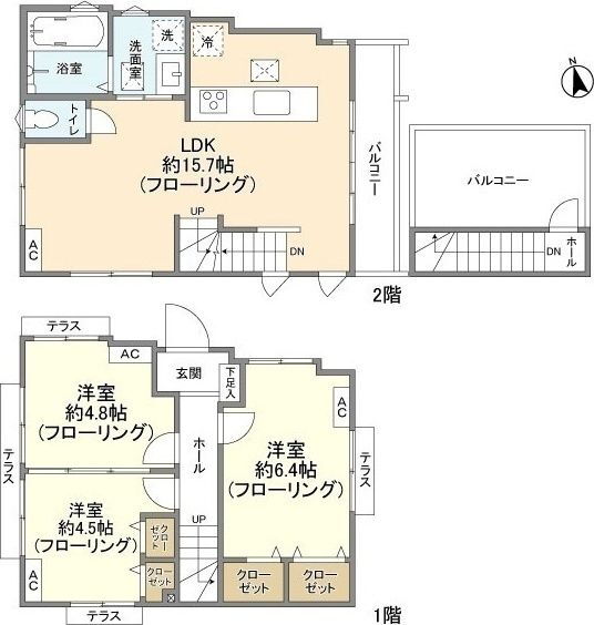 東京都世田谷区喜多見５ 成城学園前駅 2SLDK 一戸建て 賃貸物件詳細