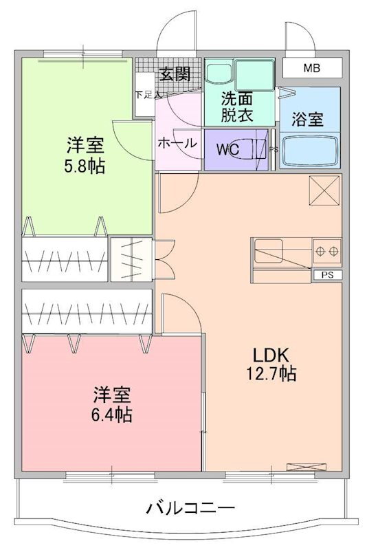 新潟県新潟市西区坂井東３ 2LDK マンション 賃貸物件詳細