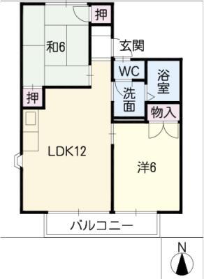 愛知県春日井市下条町２ 勝川駅 2LDK アパート 賃貸物件詳細