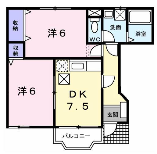 千葉県東金市堀上 東金駅 2DK アパート 賃貸物件詳細