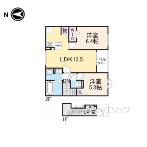 奈良県奈良市北永井町 帯解駅 2LDK アパート 賃貸物件詳細