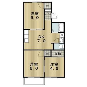 愛知県尾張旭市緑町緑ケ丘 藤が丘駅 3DK アパート 賃貸物件詳細