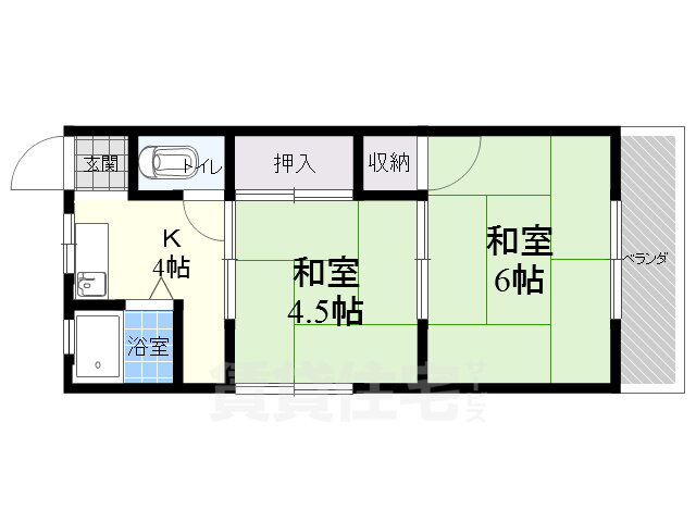 兵庫県尼崎市北大物町 大物駅 2K アパート 賃貸物件詳細