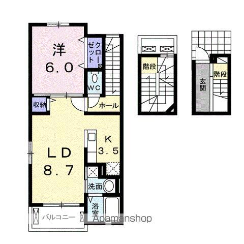 静岡県浜松市中央区小豆餅２ 浜松駅 1LDK アパート 賃貸物件詳細
