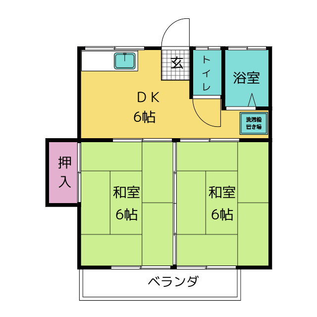 宮城県仙台市太白区長町５ 長町南駅 2K アパート 賃貸物件詳細