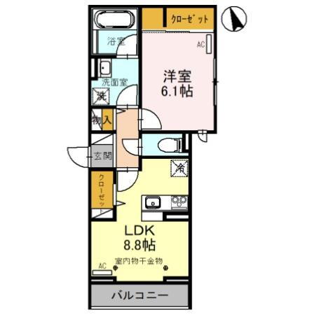 リベロ 宇都宮駅 1LDK 賃貸(賃貸マンション・アパート)