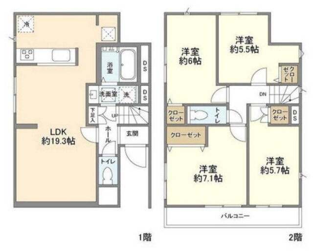 Ｋｏｌｅｔ我孫子＃０２ 4LDK 賃貸物件詳細