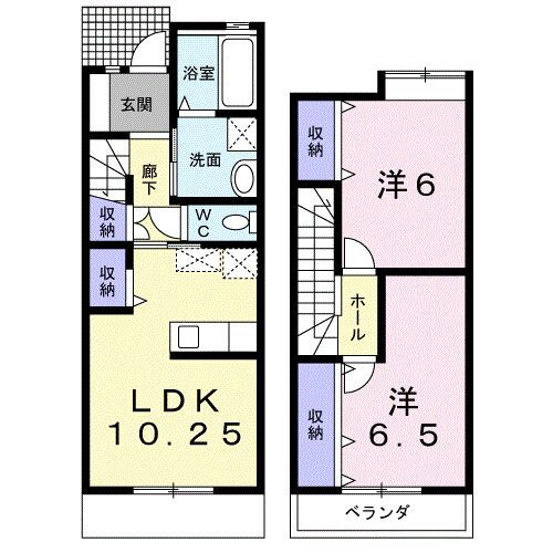 富山県滑川市坪川 滑川駅 2LDK アパート 賃貸物件詳細