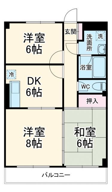 神奈川県横浜市都筑区佐江戸町 鴨居駅 3DK マンション 賃貸物件詳細