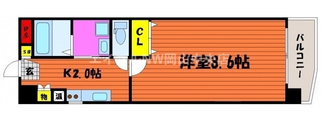 グランローゼ 4階 1K 賃貸物件詳細