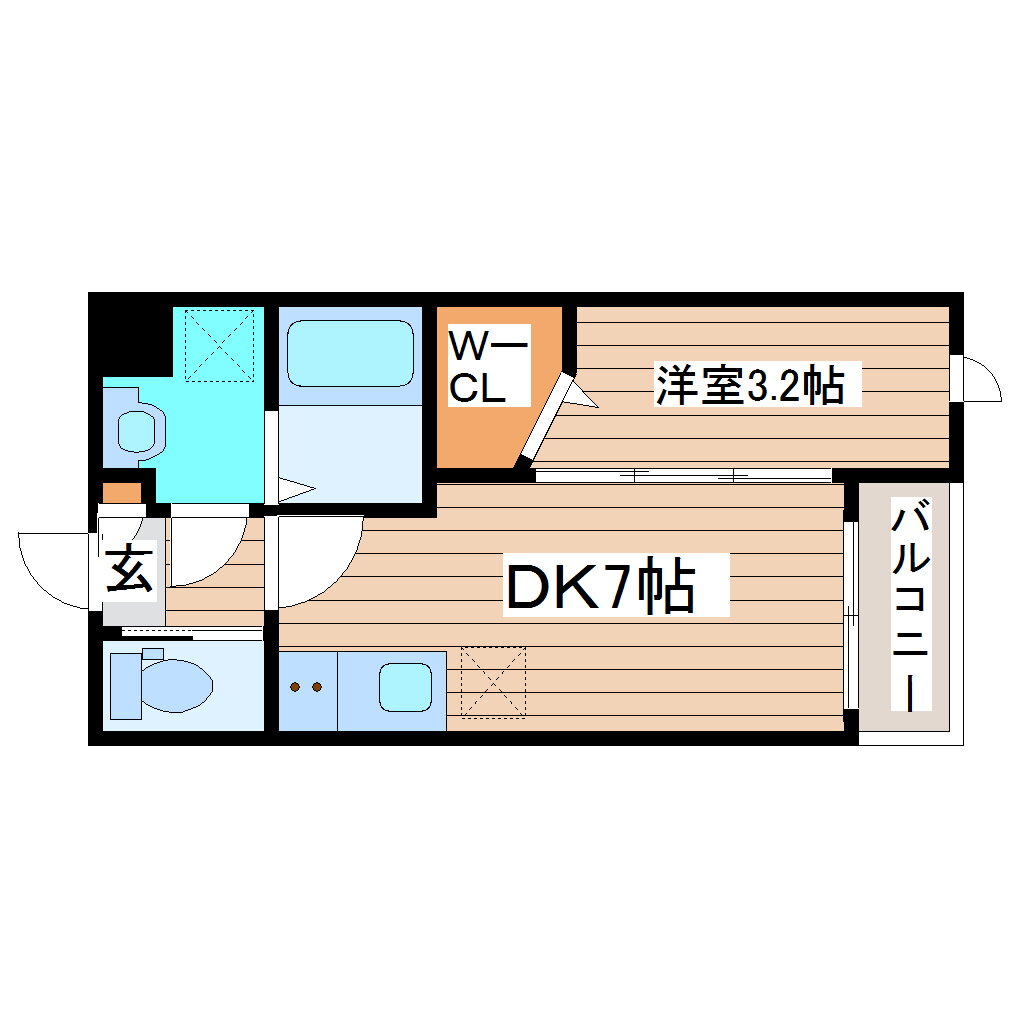 宮城県仙台市太白区越路 愛宕橋駅 1DK マンション 賃貸物件詳細